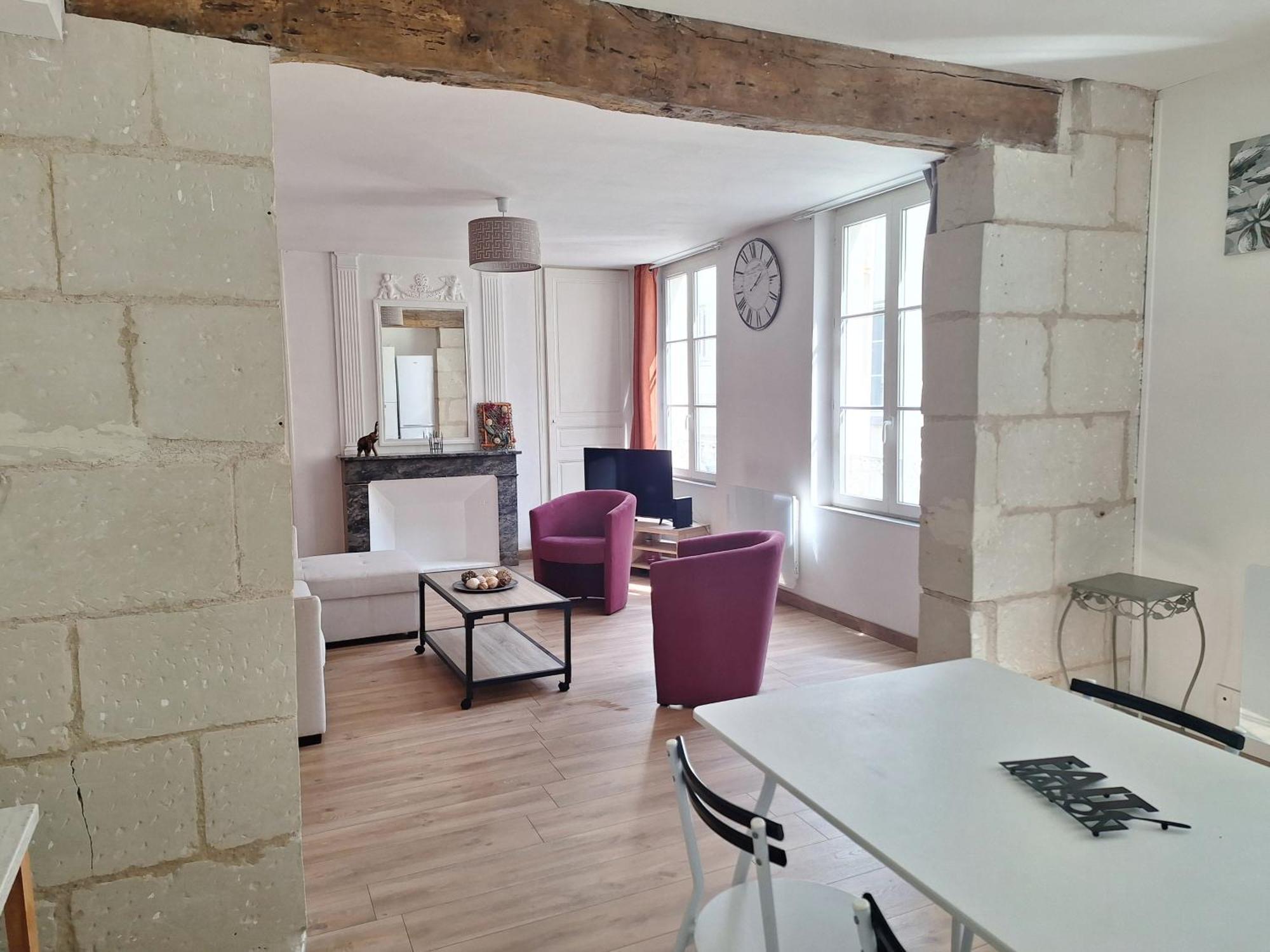 Bel Appartement 50M2 En Plein Centre De 索米尔 外观 照片